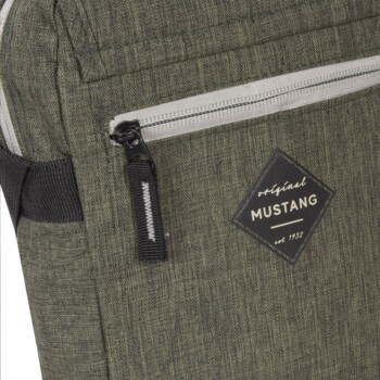 Pánska látková crossbody taška khaki - Mustang Afon