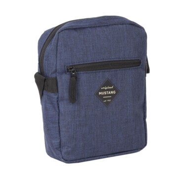 Pánska látková crossbody taška tmavomodrá - Mustang Sanjay