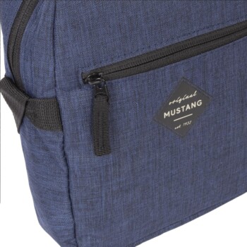 Pánska látková crossbody taška tmavomodrá - Mustang Sanjay