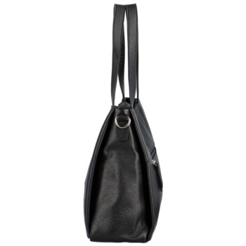 Dámska kožená kabelka čierna - Katana Deborah