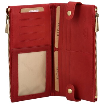 Dámska kožená peňaženka červená - Katana Evero