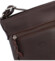 Pánska crossbody kabelka tmavo hnedá - Katana Willie