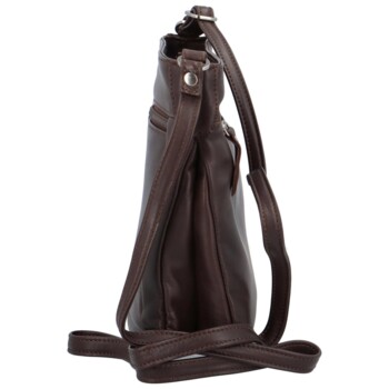 Pánska crossbody kabelka tmavo hnedá - Katana Willie