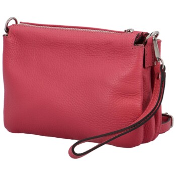 Dámska kožená listová kabelka ružová - ItalY Bonnie