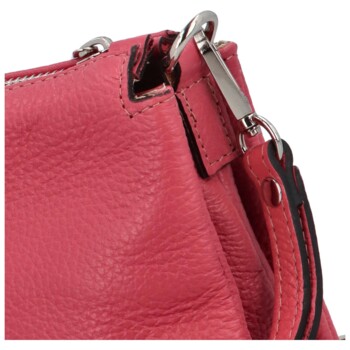 Dámska kožená listová kabelka ružová - ItalY Bonnie