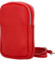 Dámske kožené crossbody puzdro červené - Delami Valli