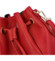 Dámska kožená kabelka cez plece červená - Delami Volira