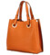 Dámska kožená kabelka oranžová - Delami Roseli