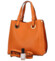 Dámska kožená kabelka oranžová - Delami Roseli