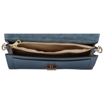 Dámska kožená crossbody modrá - Delami Lilly