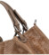 Dámska kožená kabelka taupe - Delami Minestra