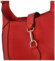 Dámska kožená kabelka cez plece červená - Delami Levellois