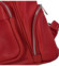Dámsky kožený batoh malinovočervený - Delami Yloid
