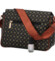 Trendy dámska crossbody kabelka s módnou potlačou čierno-hnedá - Coveri Segunda