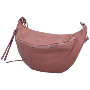 Dámska kožená ľadvinka ružová - Delami Vanito