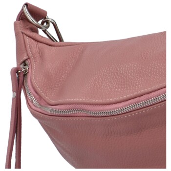 Dámska kožená ľadvinka ružová - Delami Vanito