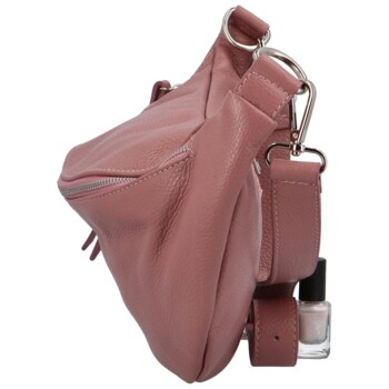 Dámska kožená ľadvinka ružová - Delami Vanito