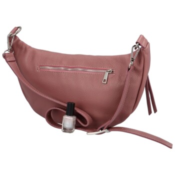 Dámska kožená ľadvinka ružová - Delami Vanito