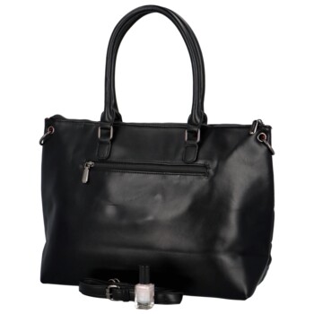 Štýlová veľká dámska kabelka na rameno čierna - DIANA & CO Gisela