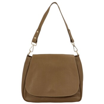 Dámska kožená crossbody khaki - Delami Yvette