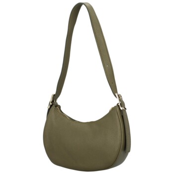 Dámska kožená crossbody khaki - Delami Kinsley