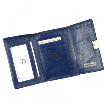 Dámska kožená peňaženka modrá - Gregorio Claudinna
