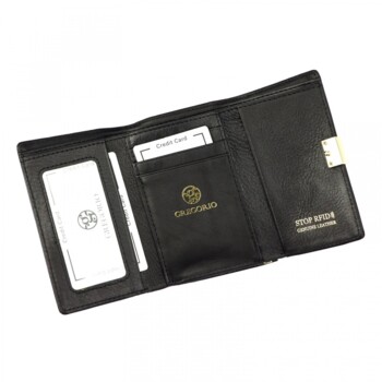 Dámska kožená peňaženka čierna - Gregorio Claudinna