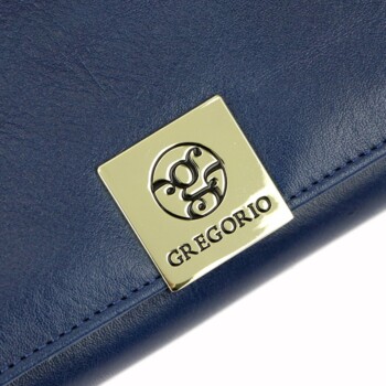 Dámska kožená peňaženka modrá - Gregorio Sofasa
