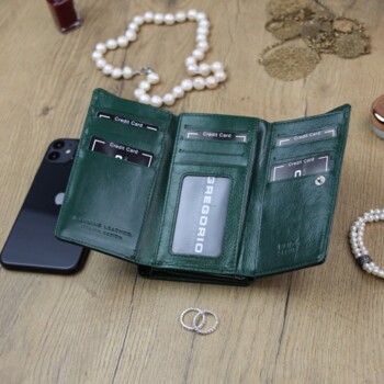 Dámska kožená peňaženka zelená - Gregorio Ilarrina