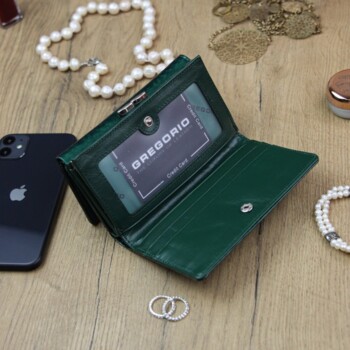 Dámska kožená peňaženka zelená - Gregorio Ilarrina