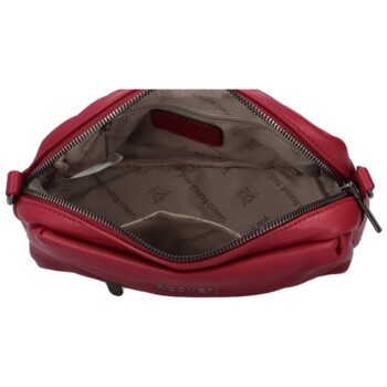 Dámska crossbody kabelka/taška červená slivka - Coveri Liliana