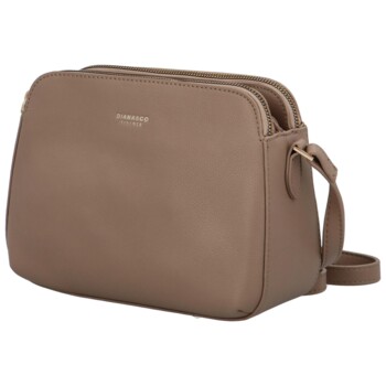 Dámska crossbody kabelka taupe - DIANA & CO Nicolle