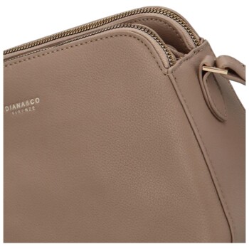 Dámska crossbody kabelka taupe - DIANA & CO Nicolle