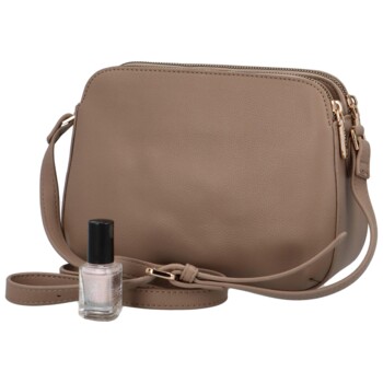 Dámska crossbody kabelka taupe - DIANA & CO Nicolle