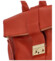 Dámsky kožený batoh tehlovo červený - ItalY Ahmedus
