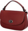 Dámska kožená crossbody kabelka tmavočervená - Delami Kamryn