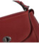 Dámska kožená crossbody kabelka tmavočervená - Delami Kamryn