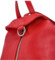 Dámsky kožený batoh malinovočervený - ItalY Marnos