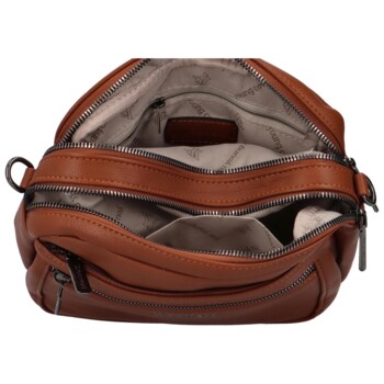 Dámska crossbody kabelka hnedá - Coveri Bricky