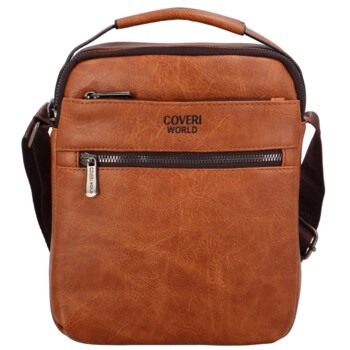 Pánska crossbody taška svetlohnedá - Coveri Emiliano