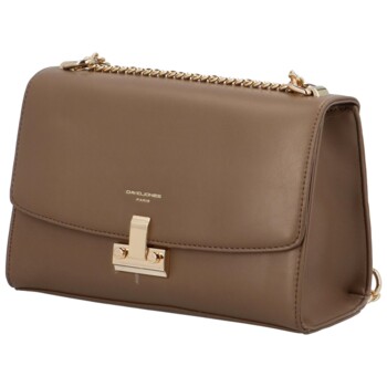 Dámska crossbody kabelka taupe - David Jones Paige