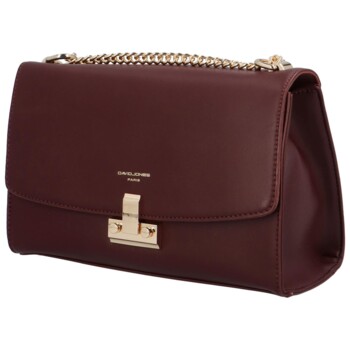 Dámska crossbody kabelka vínová - David Jones Paige
