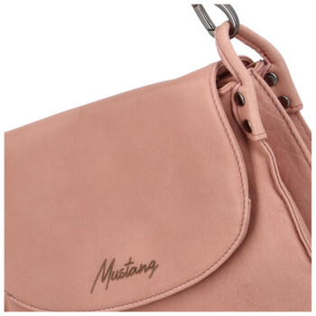 Dámska kožená kabelka ružová - Mustang Siobhan