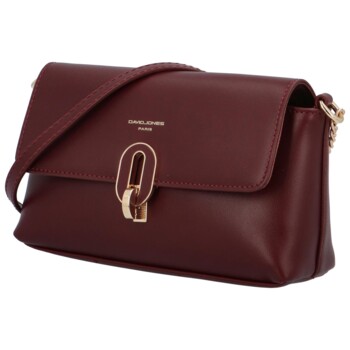 Dámska crossbody kabelka vínová - David Jones Carisa