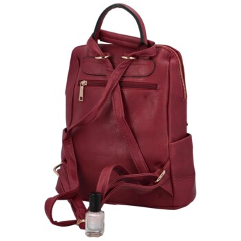 Dámsky batoh kabelka vínový - Coveri Lusia