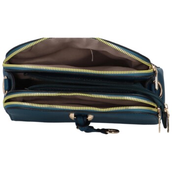 Dámska crossbody kabelka modrozelená- MaxFly Dakota