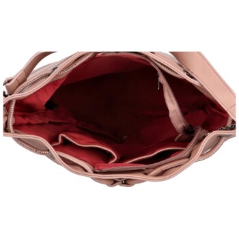 Dámska kabelka cez plece ružová - DIANA & CO Yaretzi