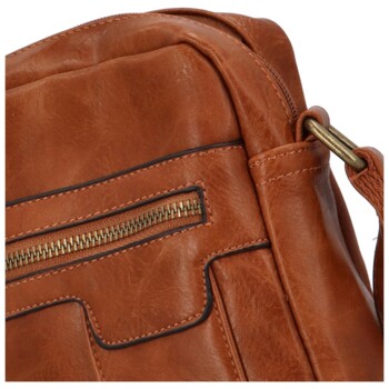 Elegantná pánska crossbody taška svetlohnedá - Paolo bags Elvis