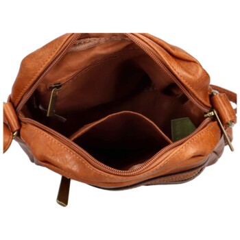 Elegantná pánska crossbody taška svetlohnedá - Paolo bags Elvis