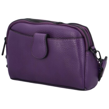 Dámska crossbody kabelka/taška tmavofialová - Paolo bags Laura